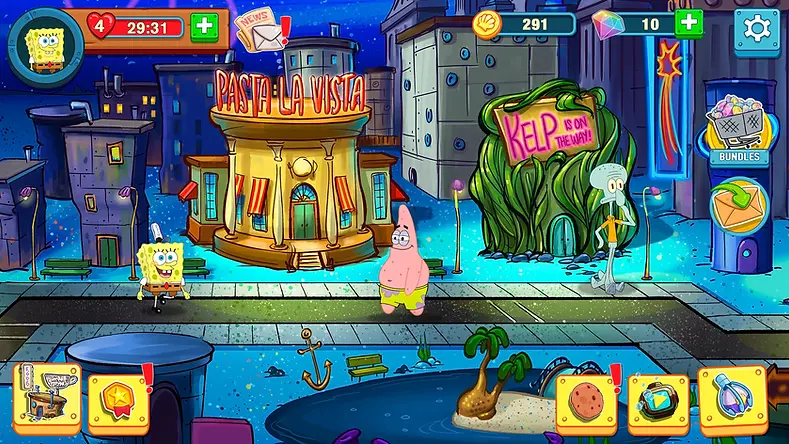 Bikini Bottom exploration